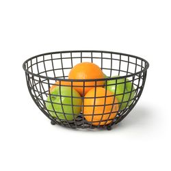 Spectrum 11 oz Black Steel Fruit Bowl 1 pk