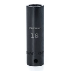 CRAFTSMAN 16 mm X 1/2 in. drive Metric 6 Point Deep Impact Socket 1 pc