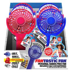 Blazing LEDz Fantastic Fan Hands Free Personal Fan Plastic 1 pk