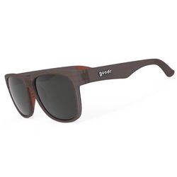 goodr BFG - Just Knock It On! Sunglasses Unisex Brown Frame Black Lens Polarized