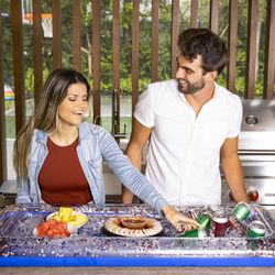 PoolCandy Multicolored Vinyl Inflatable Buffet Cooler