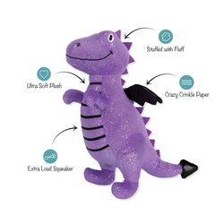Pet Shop by Fringe Studio Multicolored Plush Do Not Be A Drag-On Dog Toy