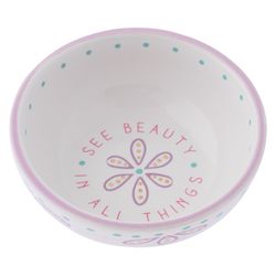 Karma 1.25 in. H X 3.25 in. L Multicolored Ceramic Ring Bowl