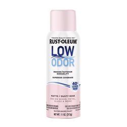 Rust-Oleum Low Odor Matte Dusty Rose Spray Paint 11 oz
