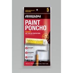 Allway Paint Poncho Plastic 6.5 in. W Paint Roller Cover 5 pk