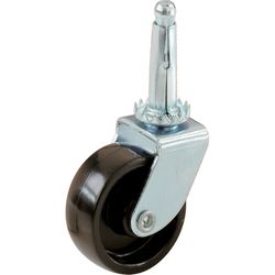 Shepherd Hardware 1-1/4 in. D Swivel Plastic Caster with Stem 40 lb 4 pk