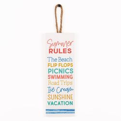 P Graham Dunn 10 in. H X 3.5 in. L Multicolored Wood String Sign