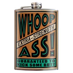 Trixie & Milo 8 oz Multicolored Stainless Steel Hip Flask