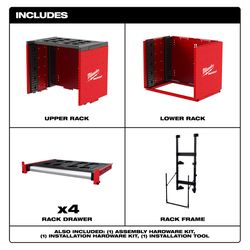 Milwaukee Packout 63 in. H X 27.3 in. W X 21 in. D Steel Rack Kit