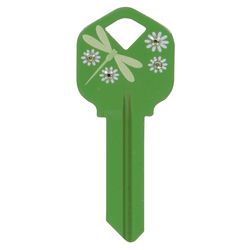 HILLMAN DIVA Dragonfly House/Office Universal Key Blank Single Green