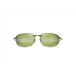 Maui Jim Ho'okipa Sunglasses Unisex Shiny Transparent Light Green Frame Maui HT Lens Polarized
