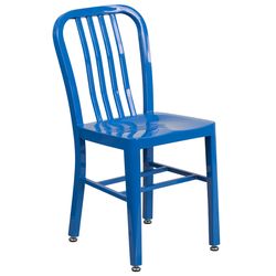 Flash Furniture Blue Steel Frame Industrial Chair