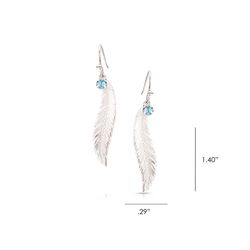 Montana Silversmiths Women's Cinderella Liberty Silver Earrings Water Resistant