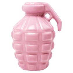 Chive Kapow 5 in. H X 3 in. L Glazed Crystal Rose Ceramic Grenade Flower Vase