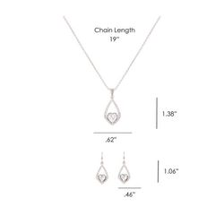 Montana Silversmiths Women's Hearts on a Swing Silver Jewelry Sets Water Resistant