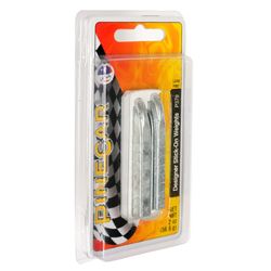 PineCar Designer Stick-On Weight Silver 2 pc