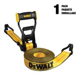 DeWalt 2 in. W X 27 ft. L Ratchet Strap 3333 lb 1 pk