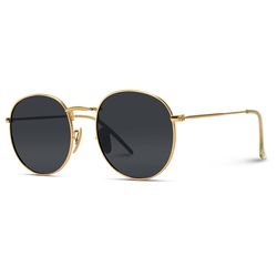 WearMe Pro Sunglasses Black Frame Gold Lens