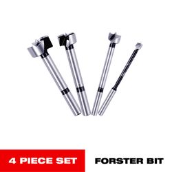 Diablo 3-1/2 in. L High Speed Steel Forstner Drill Bit Set Round Shank 4 pk