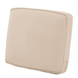 Classic Accessories Montlake Antique Beige Polyester Back Cushion 20 in. H X 4 in. W X 19 in. L