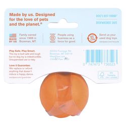 West Paw Zogoflex For Dog Orange Synthetic Rubber Jive Ball Dog Toy Small