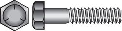 HILLMAN 3/8 in. D X 5 in. L Heat Treated Zinc Steel Hex Head Cap Screw 50 pk
