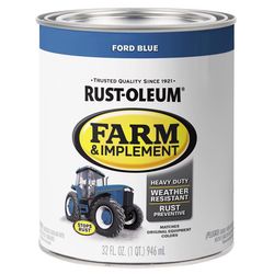 Rust-Oleum Indoor and Outdoor Gloss Ford Blue Oil-Based Oil Modified Alkyd Farm & Implement 1 qt