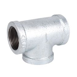 STZ Industries 1 in. FIP each X 1 in. D FIP 1 in. D FIP Galvanized Malleable Iron Tee