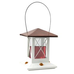 Woodlink Modern Farmhouse Hummingbird 26 oz Metal Lantern Nectar Bird Feeder