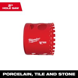 Milwaukee Diamond Max 2 in. Diamond Grit Glass/Porcelain/Tile/Stone 2-1/2 in. L Hole Saw