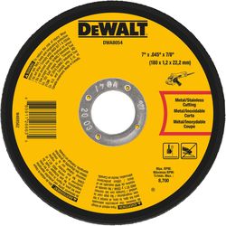 DeWalt 7 in. D X 7/8 in. X .045 in. thick Aluminum Oxide Cut-Off Blade