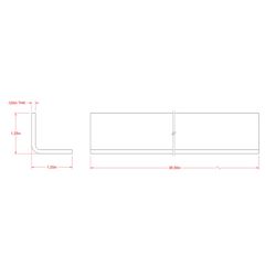 SteelWorks 1/8 in. X 1-1/4 in. W X 36 in. L Steel L-Angle