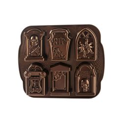 Nordic Ware 10 in. W X 12 in. L Tombstone Cakelet Pan Brown