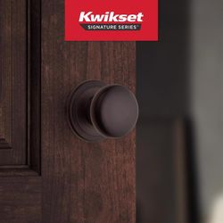 Kwikset Juno Signature Series Traditional Venetian Bronze Passage Door Knob 1-3/4 in.