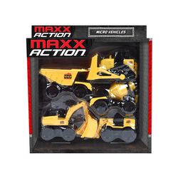 Sunny Days Maxx Action Micro Mini Construction Vehicles Black/Yellow