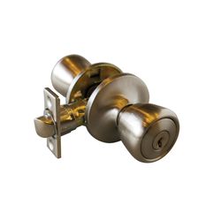 Design House Terrace Satin Nickel Entry Knobs 1-3/4 in.