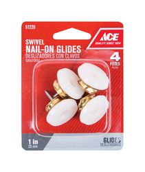 Ace Gold 1 in. Nail-On Metal Swivel Glide 1 pk