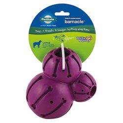 PetSafe Busy Buddy For Dog Purple Rubber Barnacle Treat Holding Toy Large 1 pc