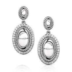 Montana Silversmiths Women's Glacial Peak Howlite Earrings