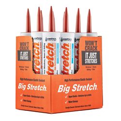Sashco Big Stretch Redwood Elastomeric Acrylic Latex Door/Siding/ Window Caulk 10.5 oz