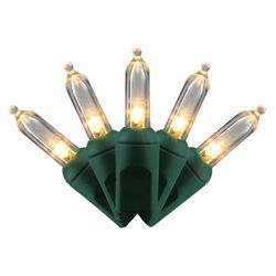 Holiday Bright Lights LED T5 Warm White 50 ct Replacement Christmas Lights