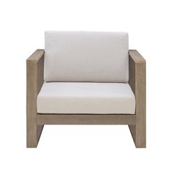 Linon Home Decor Belday Brown Wood Frame Modern Armchair Beige