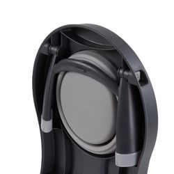 Dexas Gray Rubber 1 cups Double Pet Feeder For All Pets