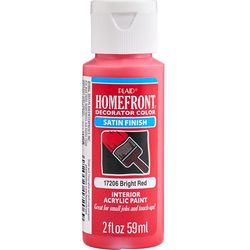 Homefront Satin Bright Red Hobby Paint 2 oz