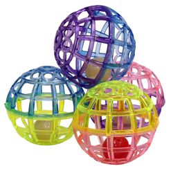 Spot For Cat Assorted Plastic Pet Toy 4 pk