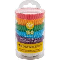 Wilton Bold Tones Mini Muffin Baking Cups 150 pc