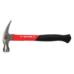 CRAFTSMAN 20 oz Smooth Face Claw Hammer 10.75 in. Fiberglass Handle