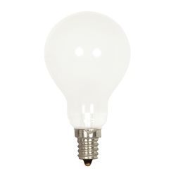 Satco 40 W A15 A-Line Incandescent Bulb E12 (Candelabra) Soft White 1 pk