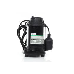 Wayne 1/2 HP 5100 gph Cast Iron Tethered Float Switch AC Submersible Sump Pump 8 ft³