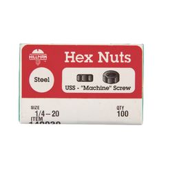 Hillman 1/4 in. Zinc-Plated Steel SAE Screw Nut 100 pk
